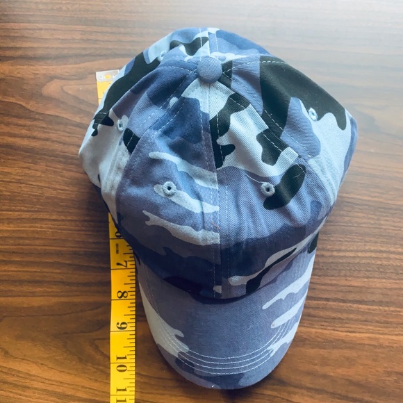 Blue Camo Cap adjustable Velcro close New NWT - Picture 6 of 6